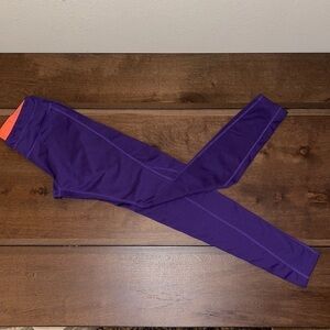 Layers 8 QWICK DRY Purple & Orange Detail Leggings Sz. S